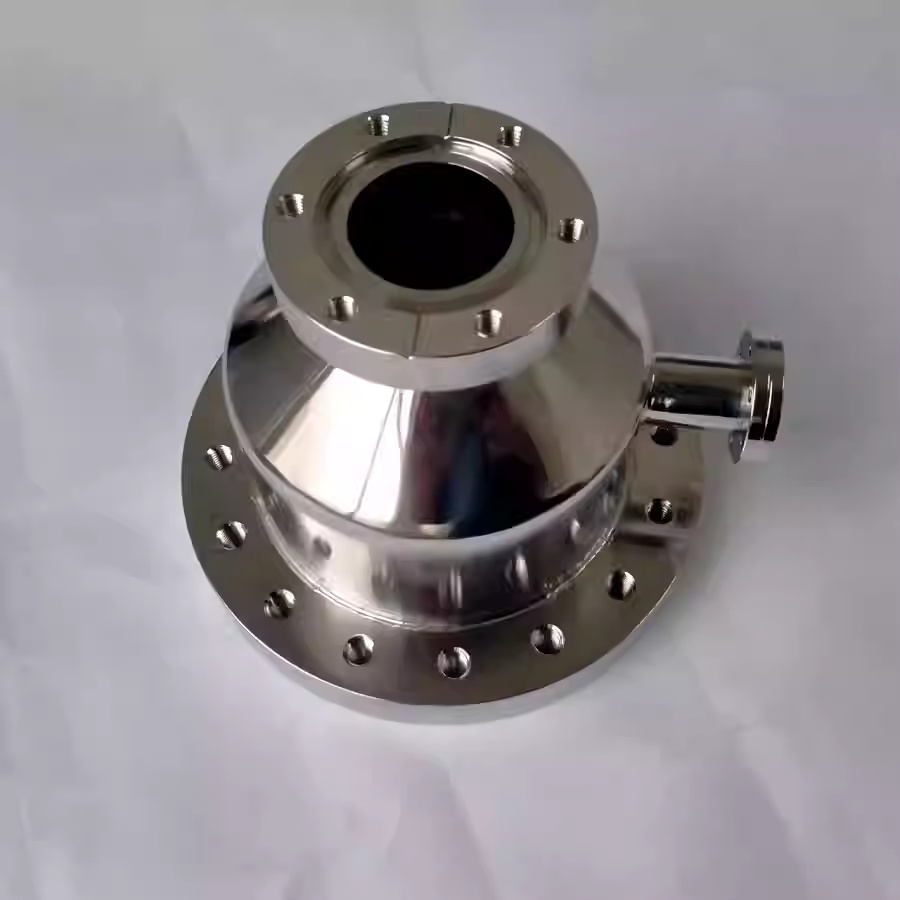 Non-standard customized CF vacuum knife-edge flange PVD coated semiconductor corrosion-resistant ion beam high stainless steel cavity